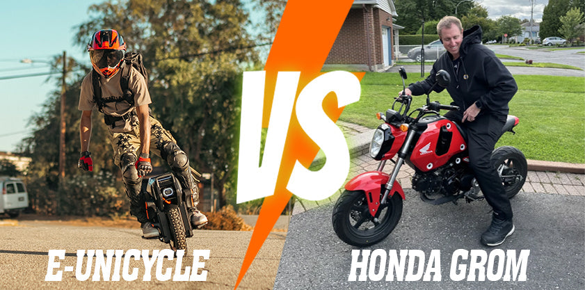 INMOTION V14 vs Honda Grom: Comparing Electric Unicycle and Mini Motorcycle