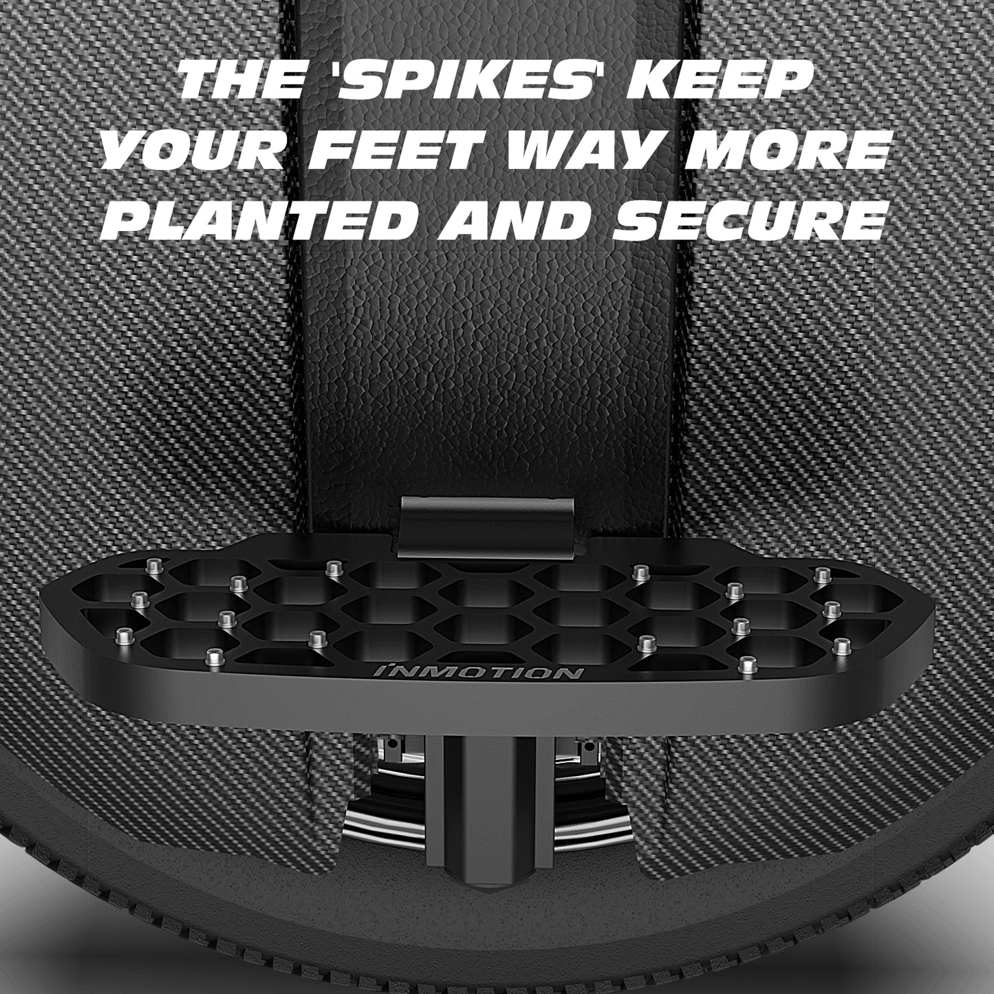 Honeycomb foot pedal with spikes for secure grip on INMOTION V11 V12 V13 unicycles