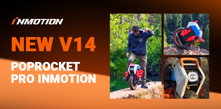 INMOTION V14 Poprocket Pro electric unicycle official release poster