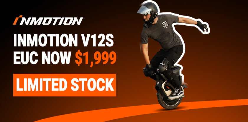 INMOTION V12S electric unicycle limited stock sale at $1,999