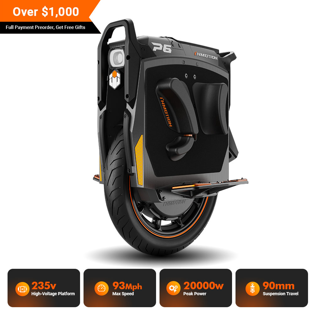 Inmotion P6 Inmotion P6 Electric Unicycle – Powered by 235V. Built to Rule. – INMOTION